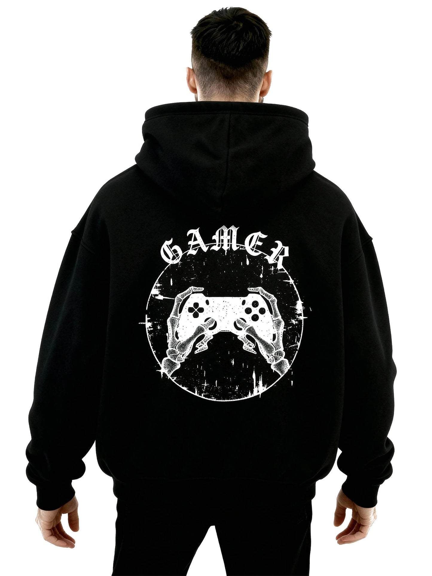 Gamer X-Ray Hands - Oversized Gaming Hoodie (Backprint)