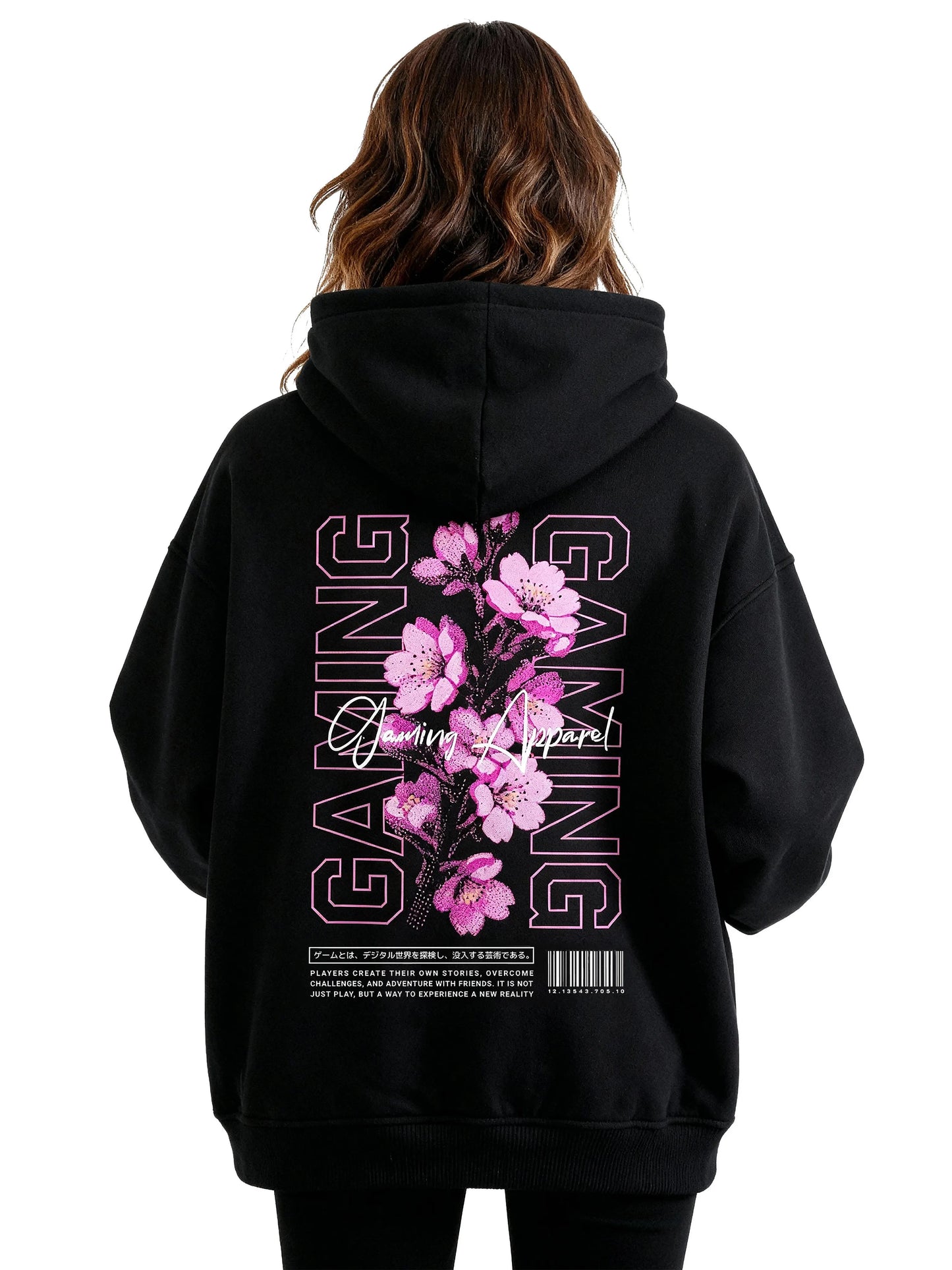 Gaming Kirschblüte - Oversized Gaming Hoodie