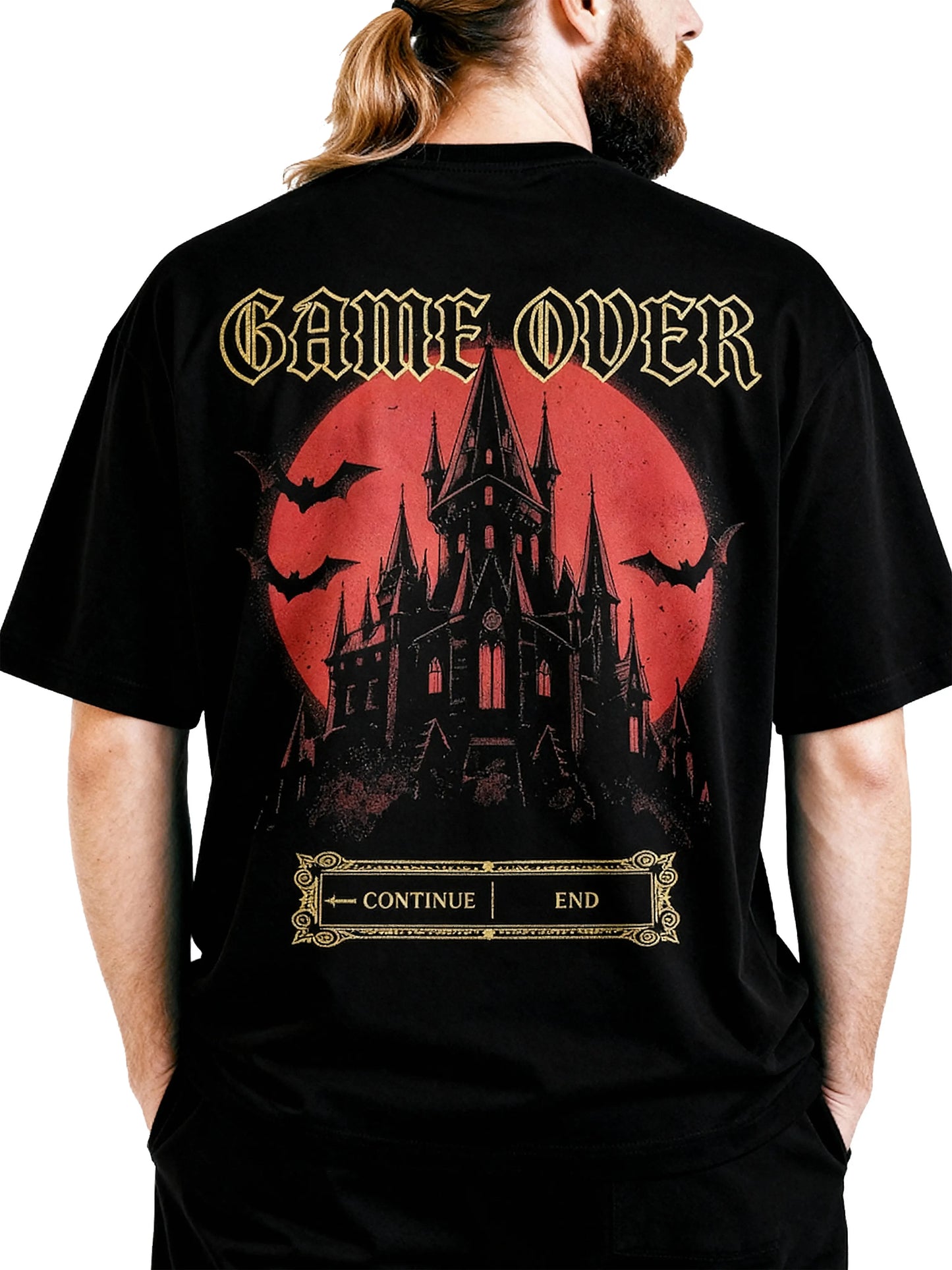Game Over Castle - Oversized Gaming Shirt