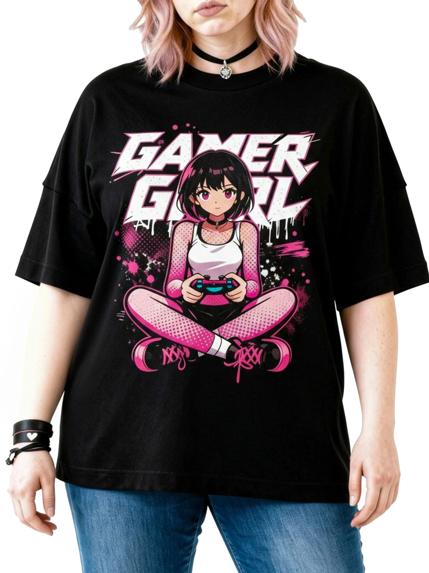 Gamer Girl - Oversized Gaming Shirt (Organic)