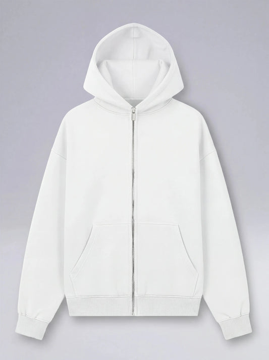 Boss Slayer White - Oversized Zipper Hoodie für Gamer