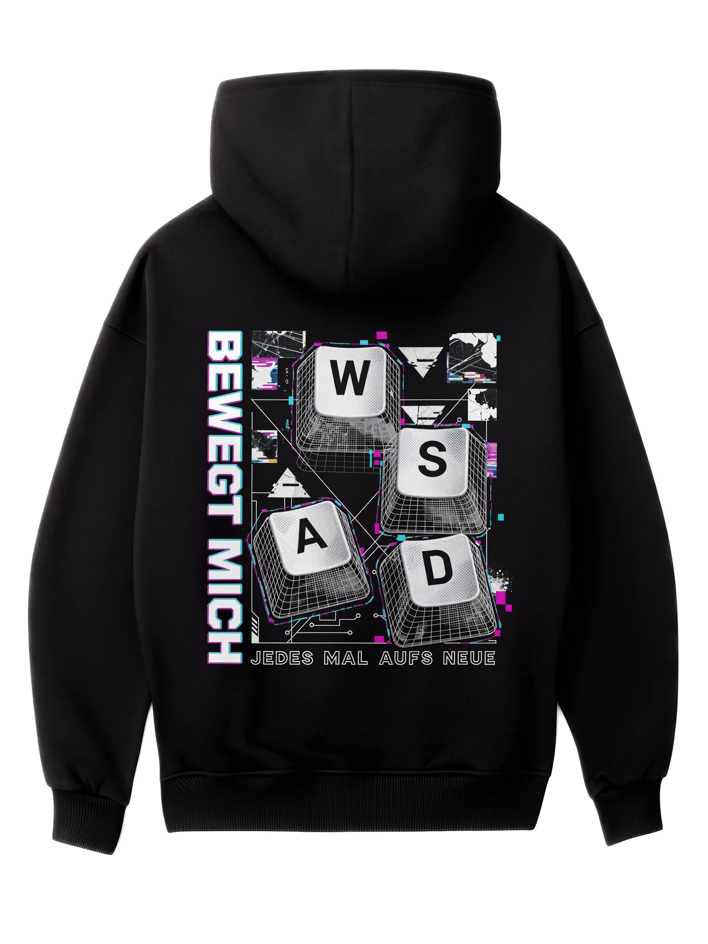 Bewegt Mich WASD - Oversized Gaming Zipper Hoodie