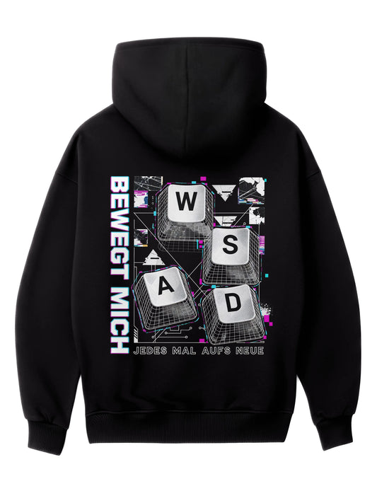 Bewegt Mich WASD - Oversized Gaming Zipper Hoodie