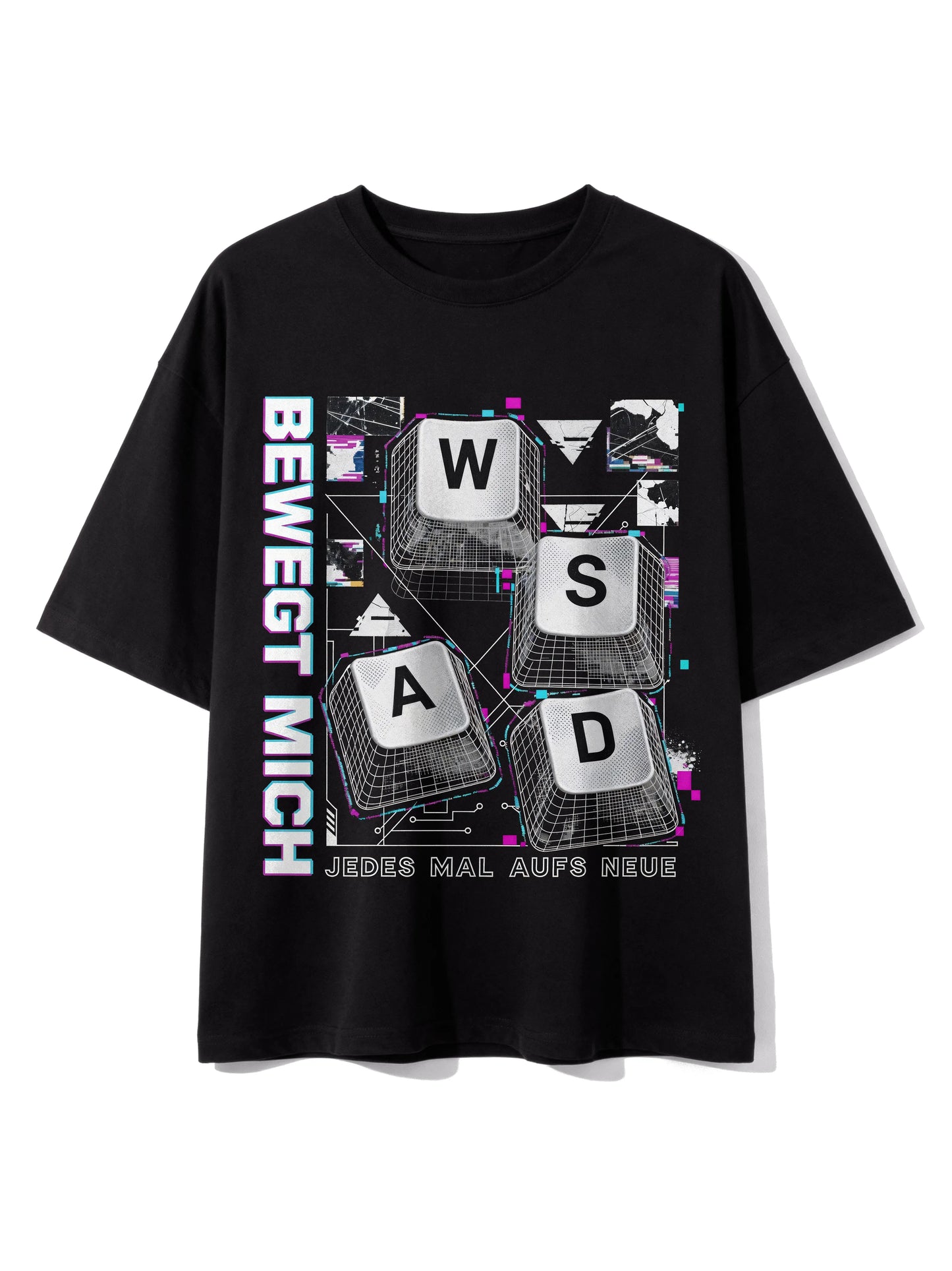 Bewegt Mich WASD - Oversized Gaming Shirt