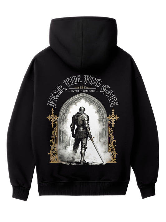 Fear The Fog Gate - Oversized Gaming Zipper Hoodie