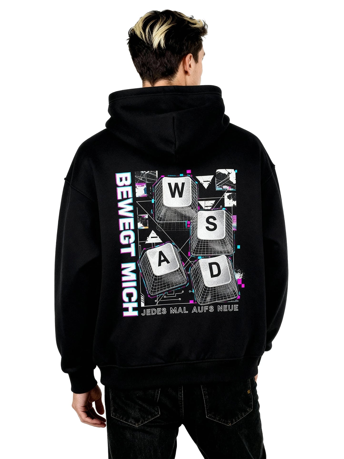 Bewegt Mich WASD - Oversized Gaming Zipper Hoodie