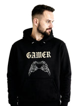 Gamer Skeleton Hands - Gaming Hoodie (Frontprint)