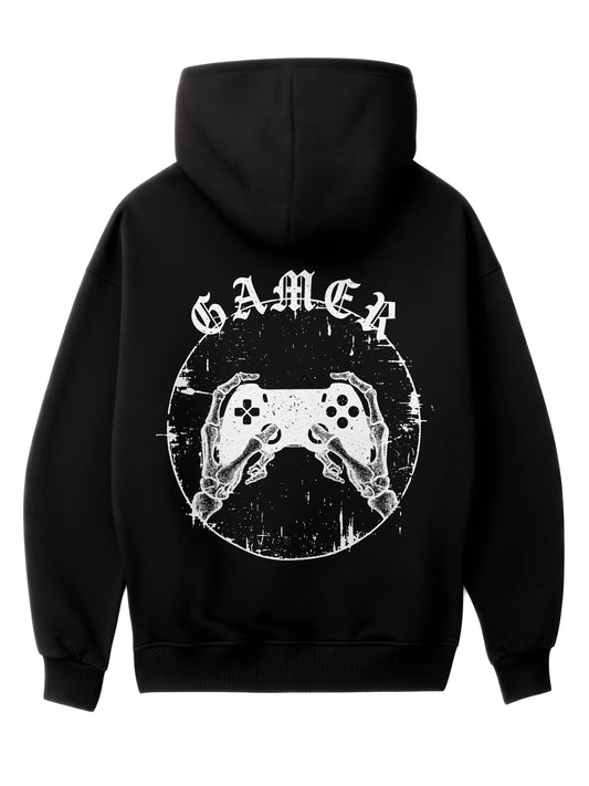 Gamer X-Ray Hands - Oversized Gaming Zipper Hoodie