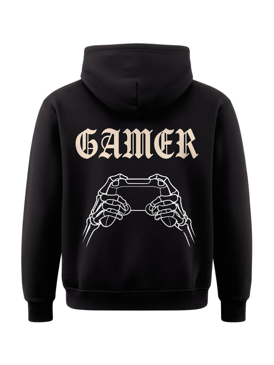 Gamer Skeleton Hands - Gaming Hoodie (Backprint)