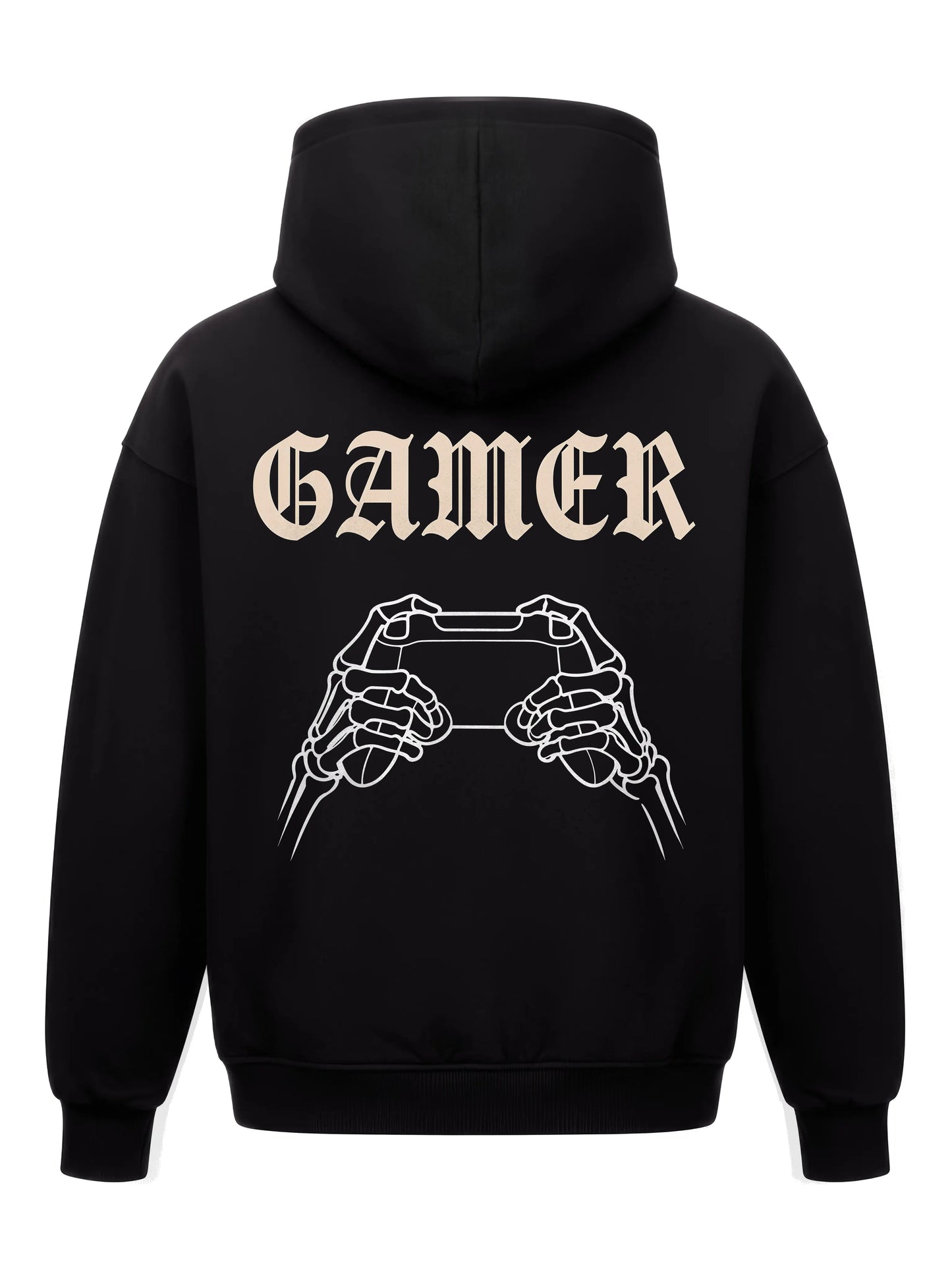 Gamer Skeleton Hands - Oversized Gaming Hoodie (Backprint)
