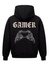 Gamer Skeleton Hands - Oversized Gaming Hoodie (Backprint)