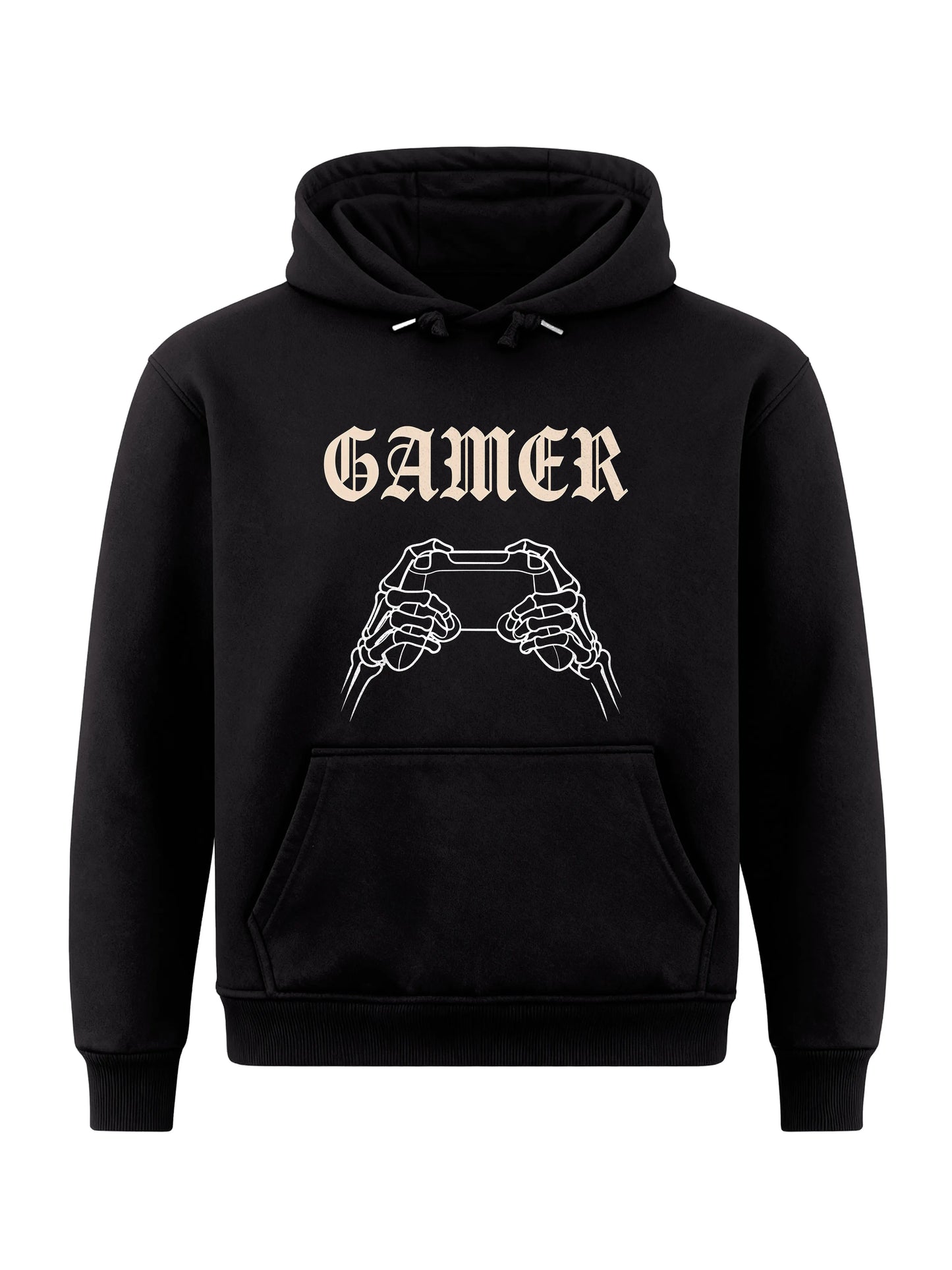Gamer Skeleton Hands - Gaming Hoodie (Frontprint)