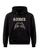 Gamer Skeleton Hands - Gaming Hoodie (Frontprint)