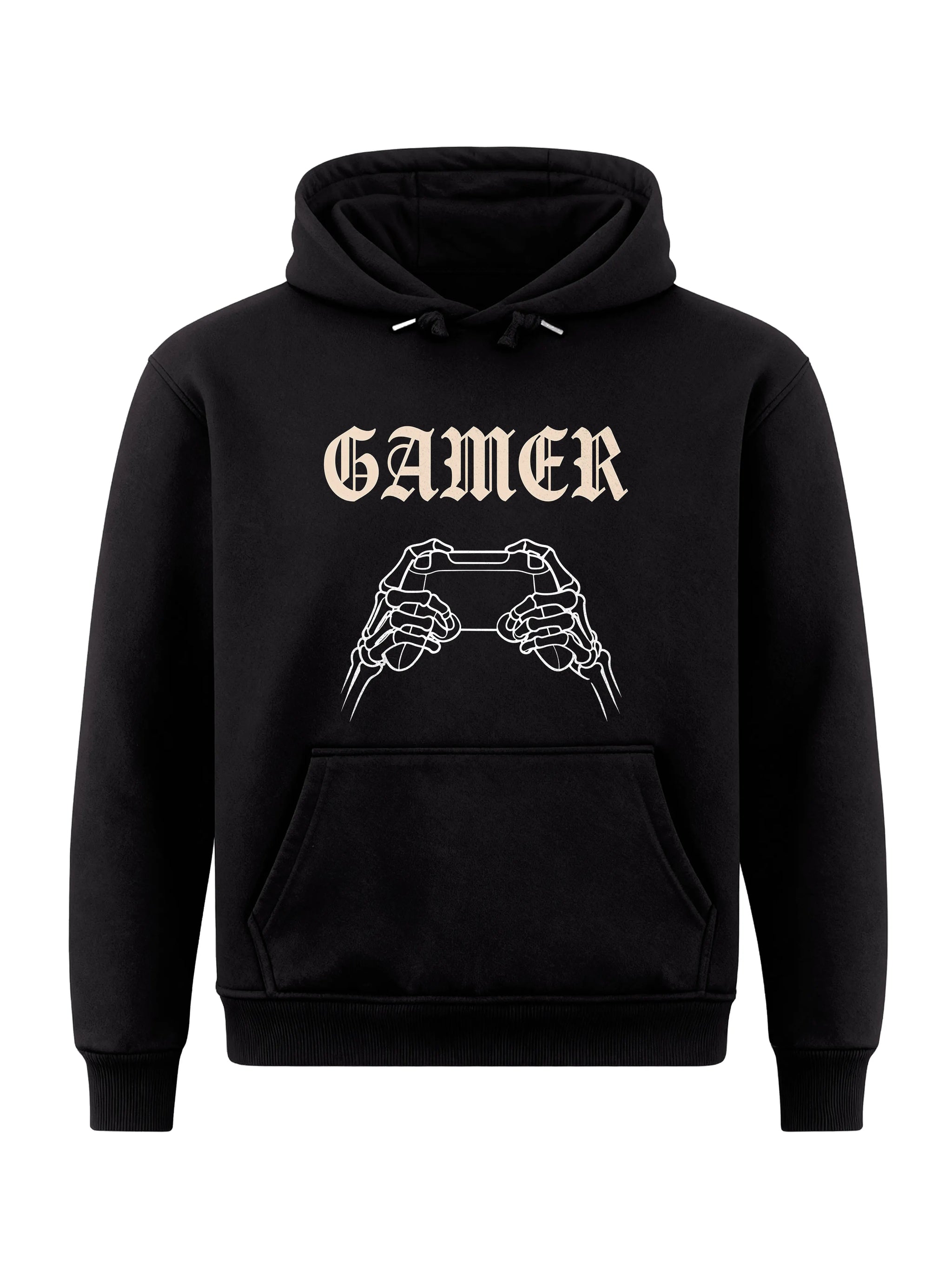 Gamer Skeleton Hands - Gaming Hoodie (Frontprint)