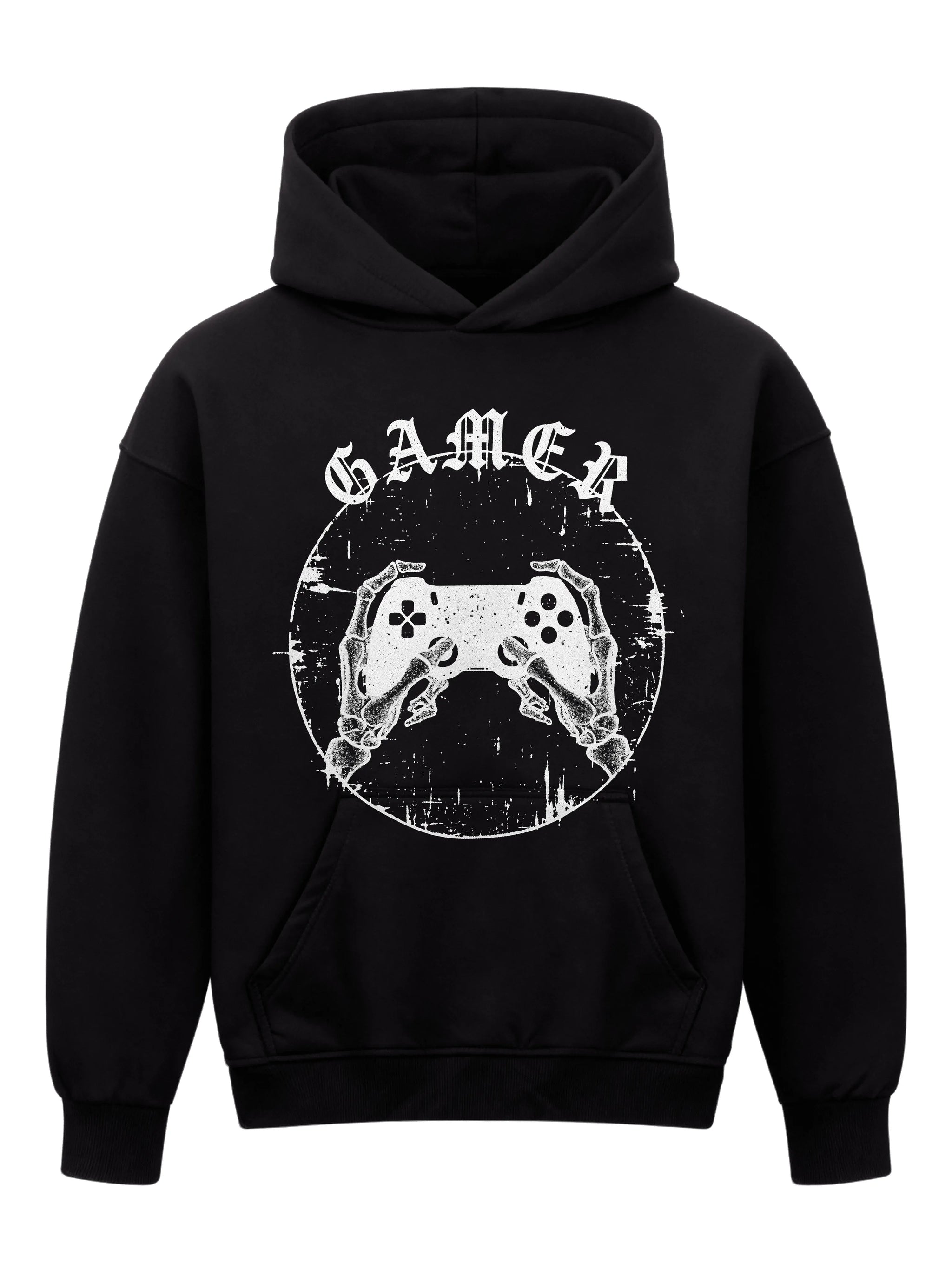 Gamer X-Ray Hands - Oversized Gaming Hoodie (Frontprint)