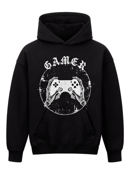 Gamer X-Ray Hands - Oversized Gaming Hoodie (Frontprint)