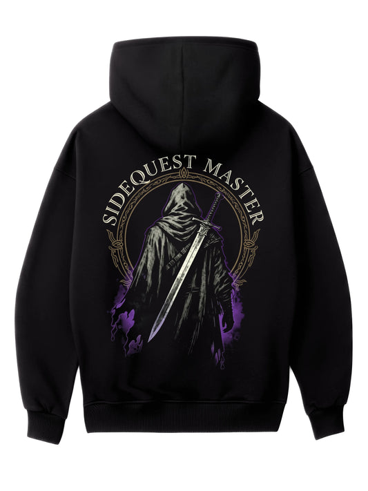 Sidequest Master Back - Oversized Gaming Zipper Hoodie