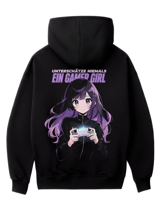 Unterschätze Niemals ein Gamer Girl - Oversized Gaming Zipper Hoodie