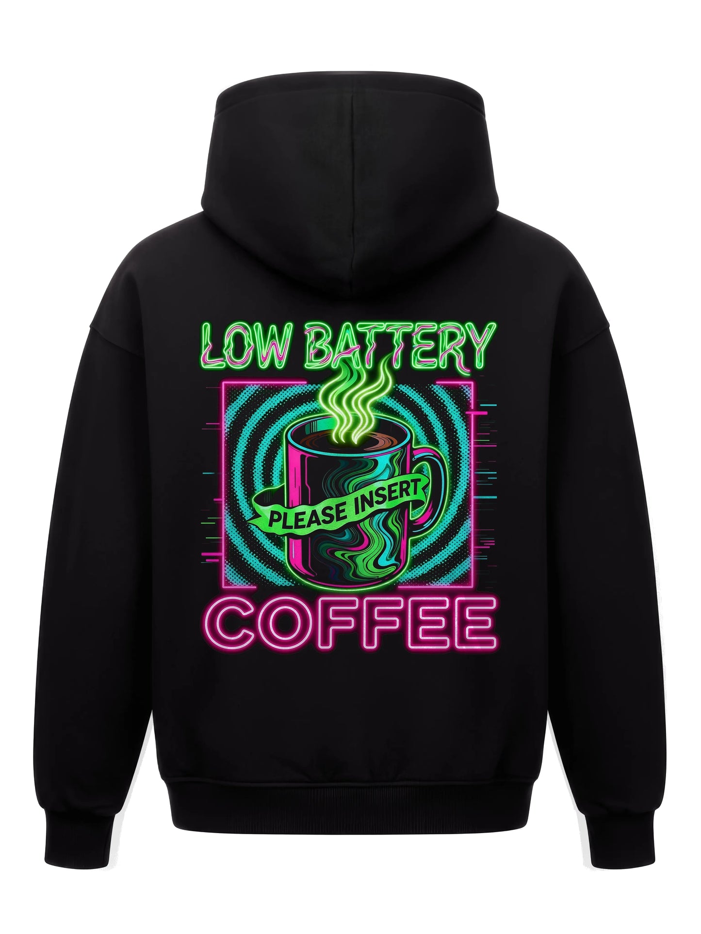 Please Insert Coffee - Oversized Gaming Hoodie