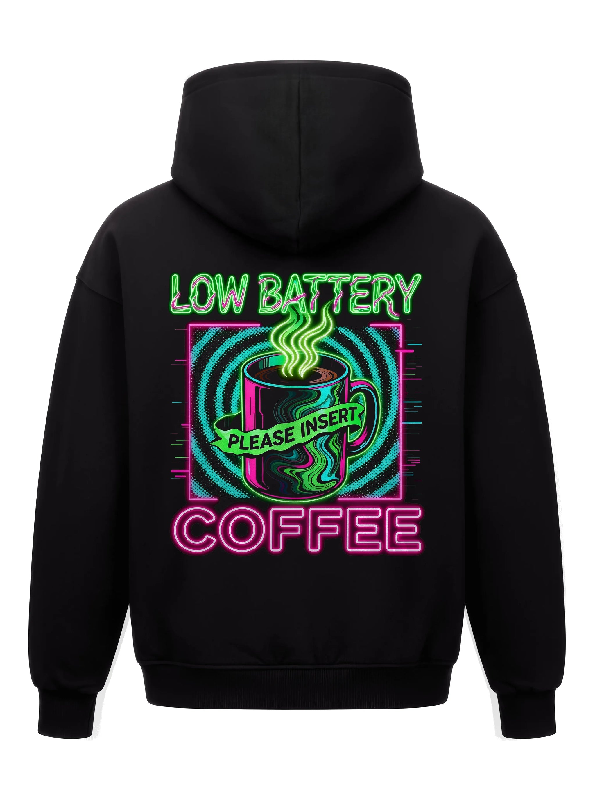 Please Insert Coffee - Oversized Gaming Hoodie