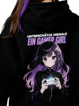 Unterschätze Niemals ein Gamer Girl - Oversized Gaming Hoodie
