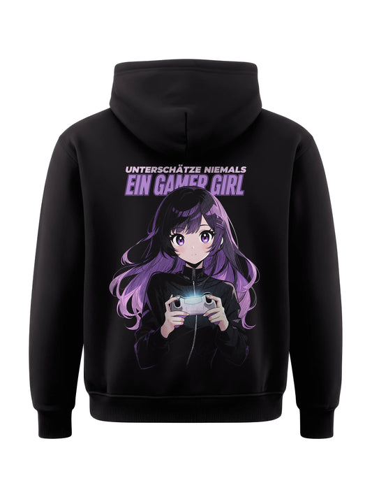 Unterschätze Niemals ein Gamer Girl - Gaming Hoodie