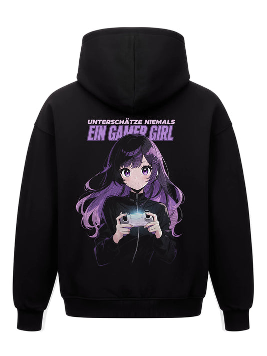 Unterschätze Niemals ein Gamer Girl - Oversized Gaming Hoodie