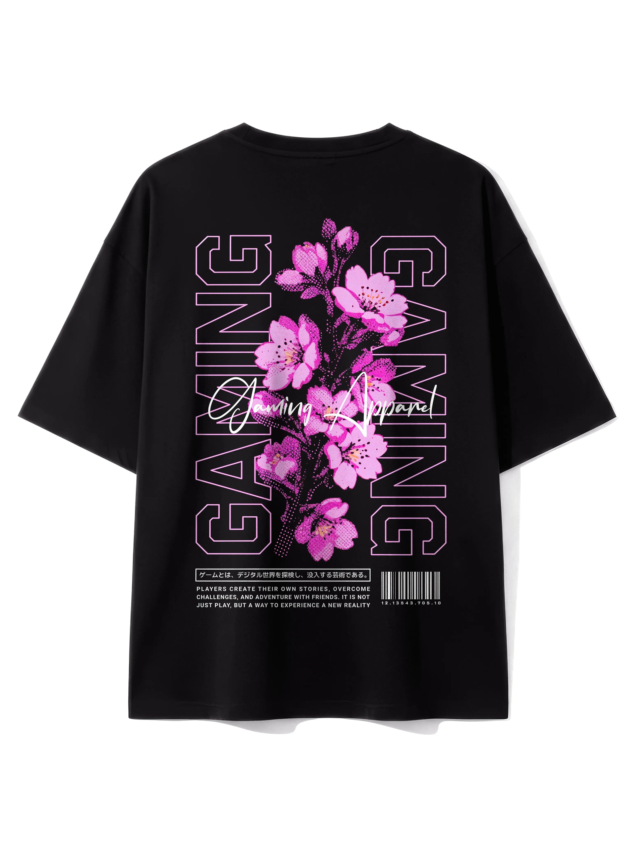 Gaming Kirschblüte - Oversized Gaming Shirt