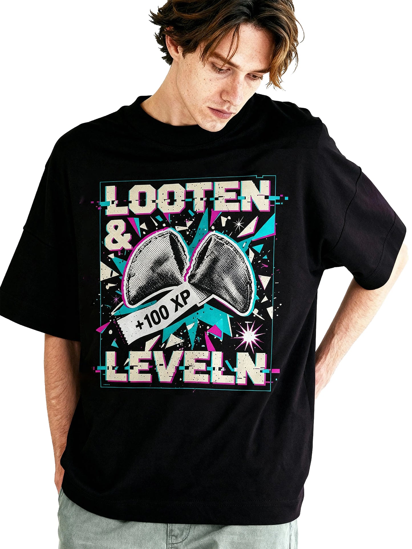 Looten & Leveln - Oversized Gaming Shirt (Organic)