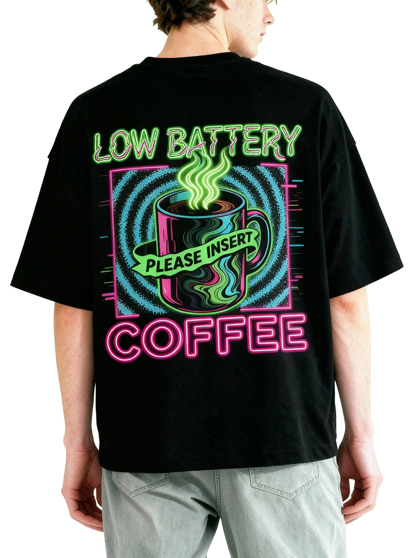 Please Insert Coffee - Oversized Gaming Shirt