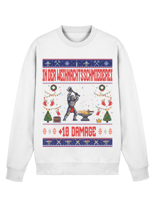 In der Weihnachtsschmiederei - Ugly Christmas Sweater für Gamer