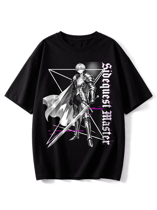 Sidequest Master (Anime Knight) - Oversized Gaming Shirt