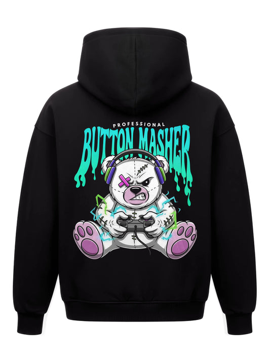 Professional Button Masher - Oversized Gaming Hoodie (Backprint)