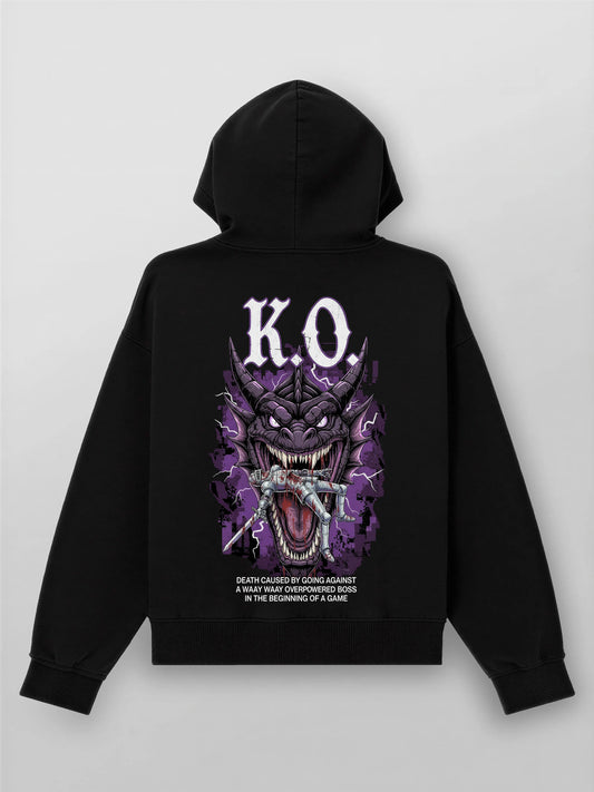 K.O. - Oversized Gaming Zipper Hoodie