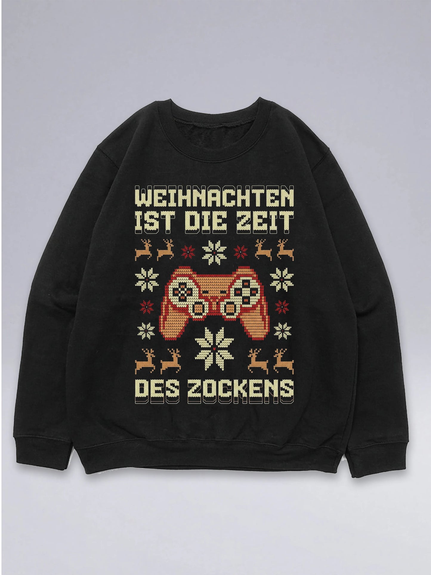 Weihnachten ist die Zeit des Zockens Cookie - Ugly Christmas Sweater für Gamer