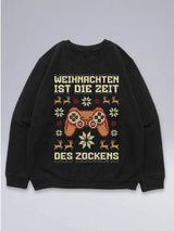 Weihnachten ist die Zeit des Zockens Cookie - Ugly Christmas Sweater für Gamer