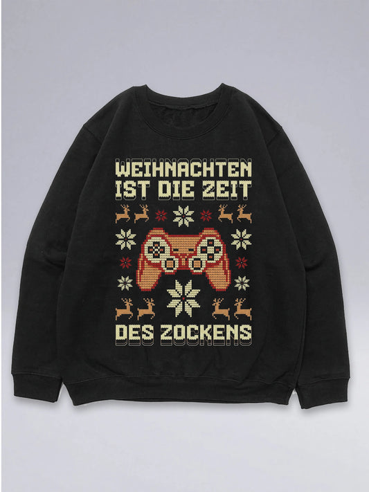 Weihnachten ist die Zeit des Zockens Cookie - Ugly Christmas Sweater für Gamer