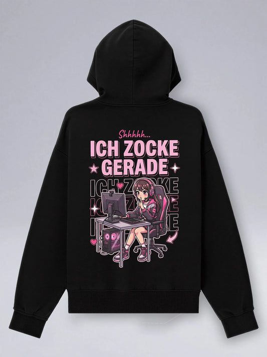 Shh... Ich zocke gerade - Oversized Zipper Hoodie für Gamer