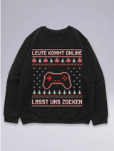 Leute Kommt Online Controller - Ugly Christmas Sweater für Gamer