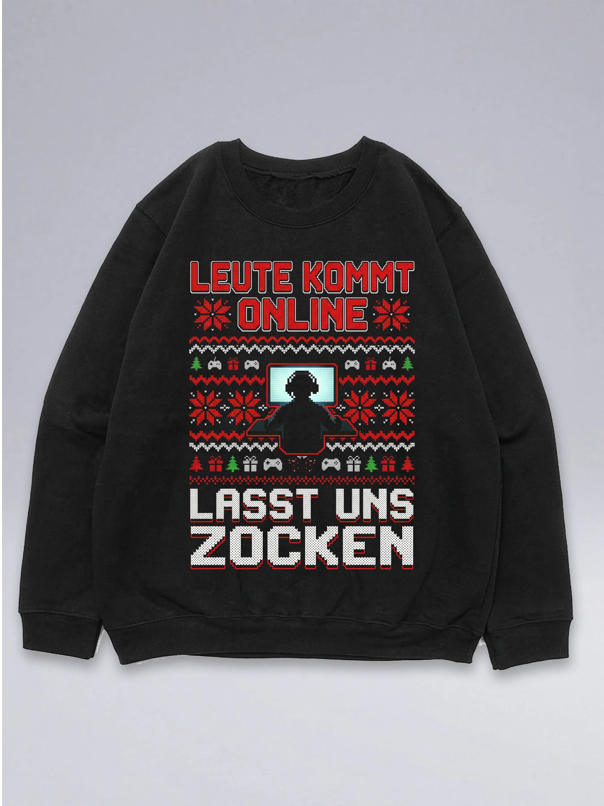Leute Kommt Online PC - Ugly Christmas Sweater für Gamer