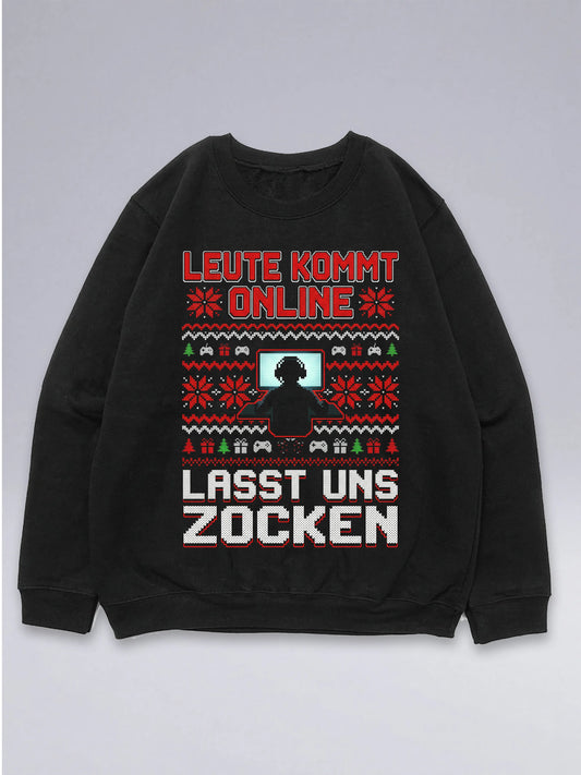 Leute Kommt Online PC - Ugly Christmas Sweater für Gamer
