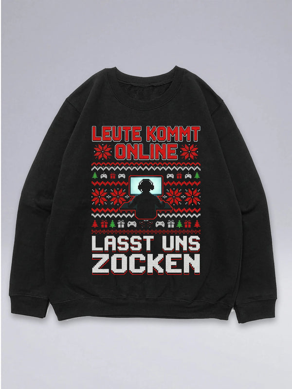 Leute Kommt Online PC - Ugly Christmas Sweater für Gamer