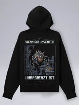 Wenn Das Inventar Unbegrenzt Ist - Oversized Zipper Hoodie für Gamer