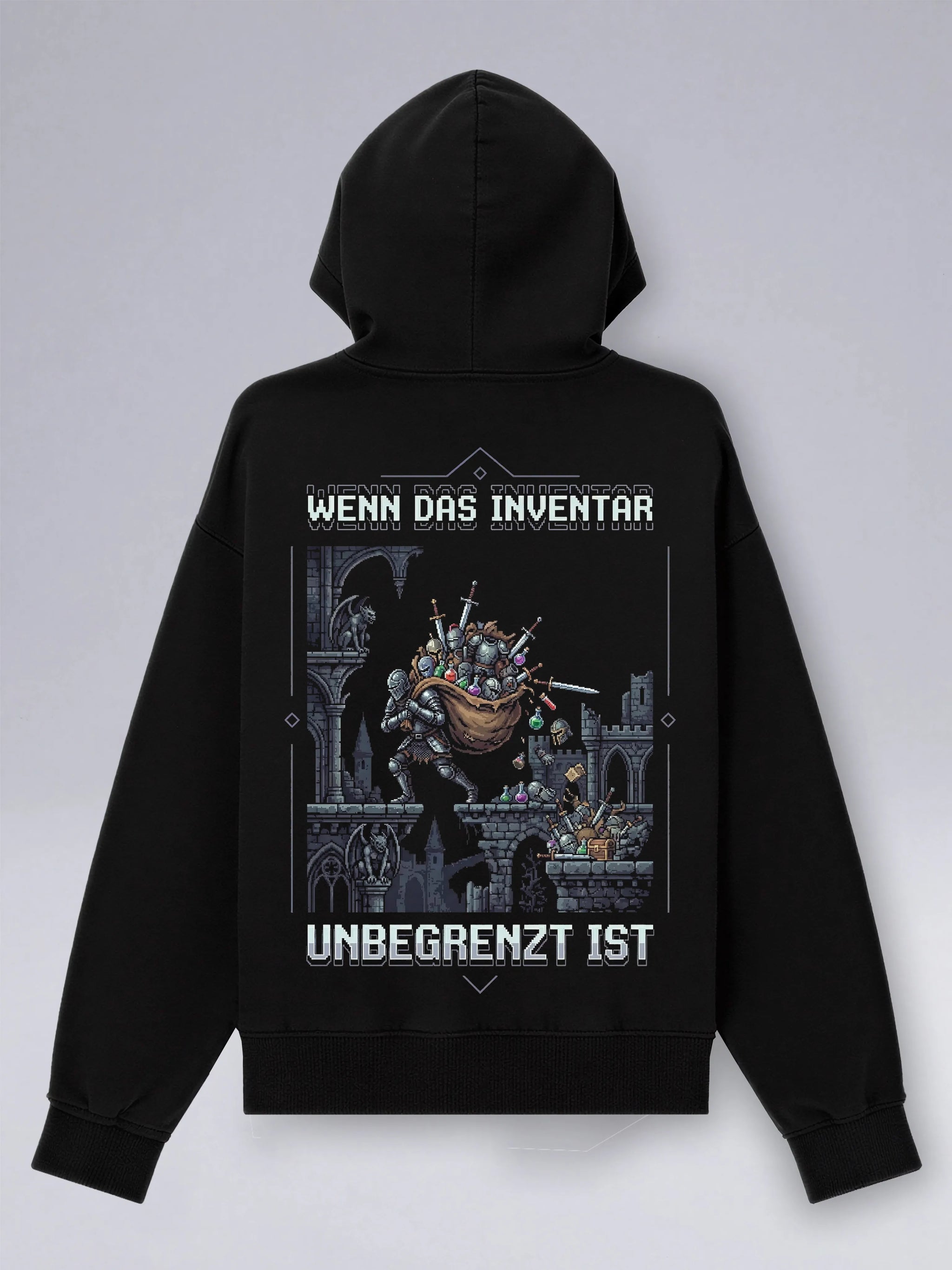 Wenn Das Inventar Unbegrenzt Ist - Oversized Zipper Hoodie für Gamer