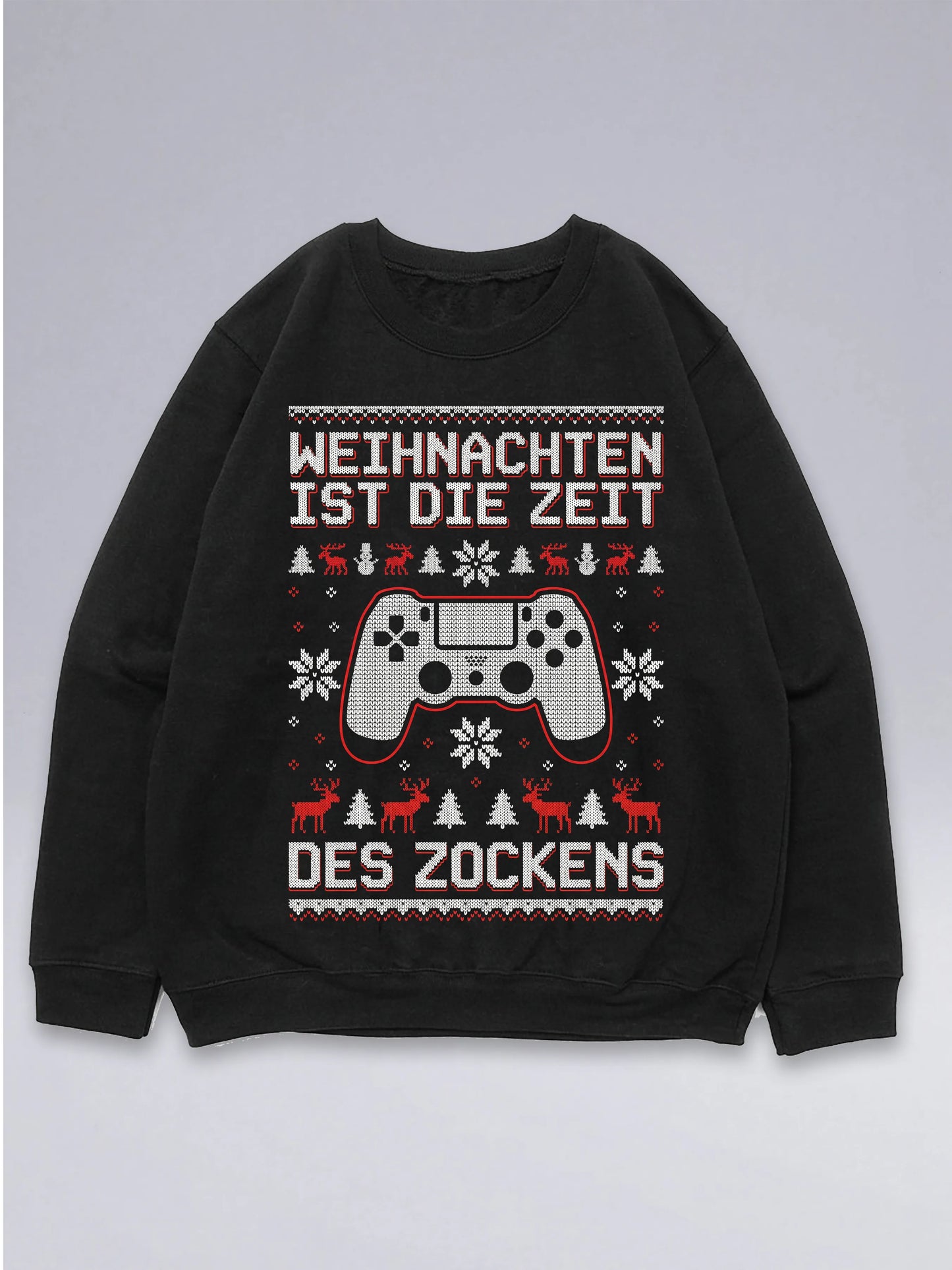 Weihnachten ist die Zeit des Zockens Controller - Ugly Christmas Sweater für Gamer