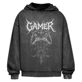 Oversize Washed Hoodie Gamer