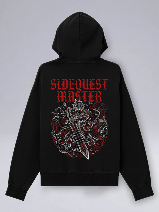 Sidequest Master - Oversized Zipper Hoodie für Gamer