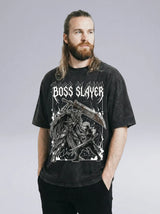 Boss Slayer - Oversized Shirt für Gamer (Washed)
