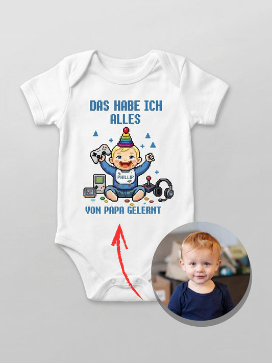 Alles von Papa gelernt - Personalisierter Baby Body