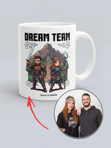 Dream Team - Personalisierte Gaming Tasse
